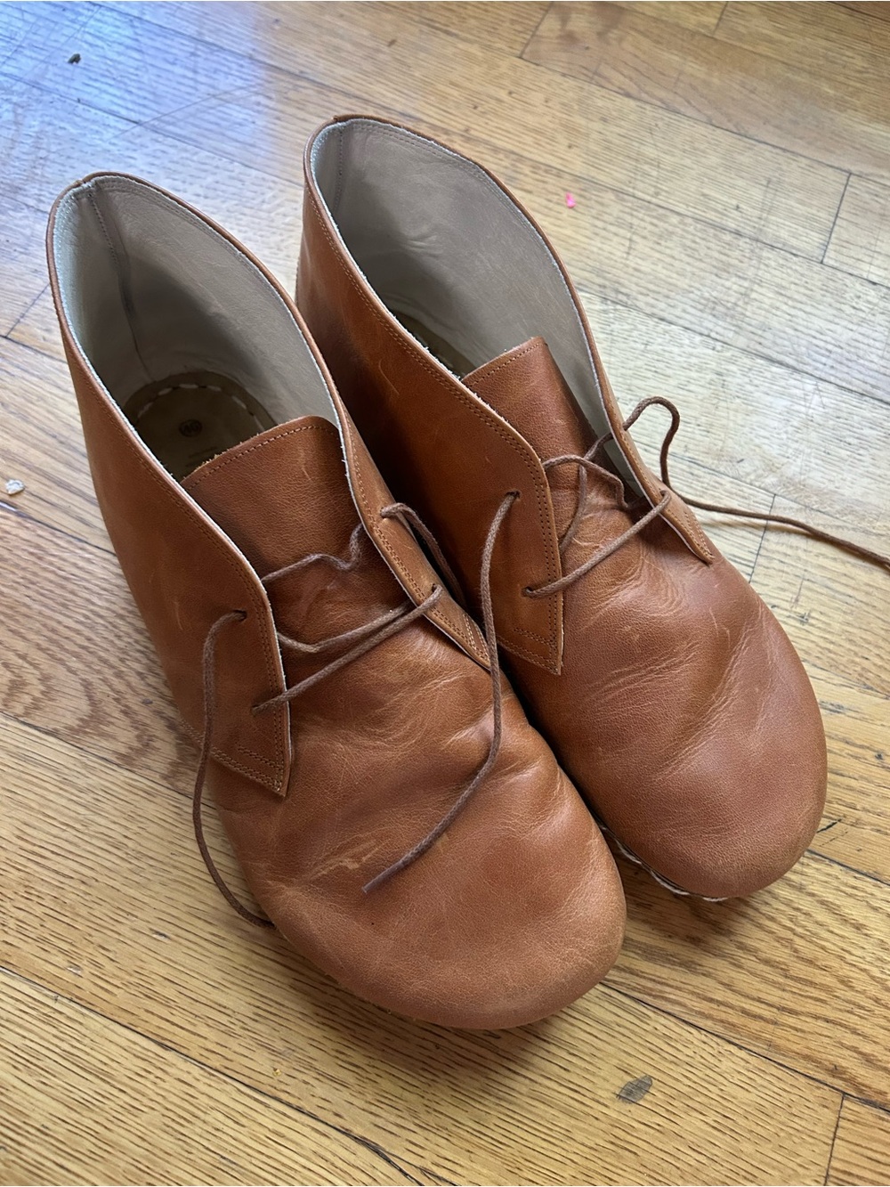 Earthing Harmony Barefoot Leather Shoes | Honey Brown | EU 46 | Made in Turkey